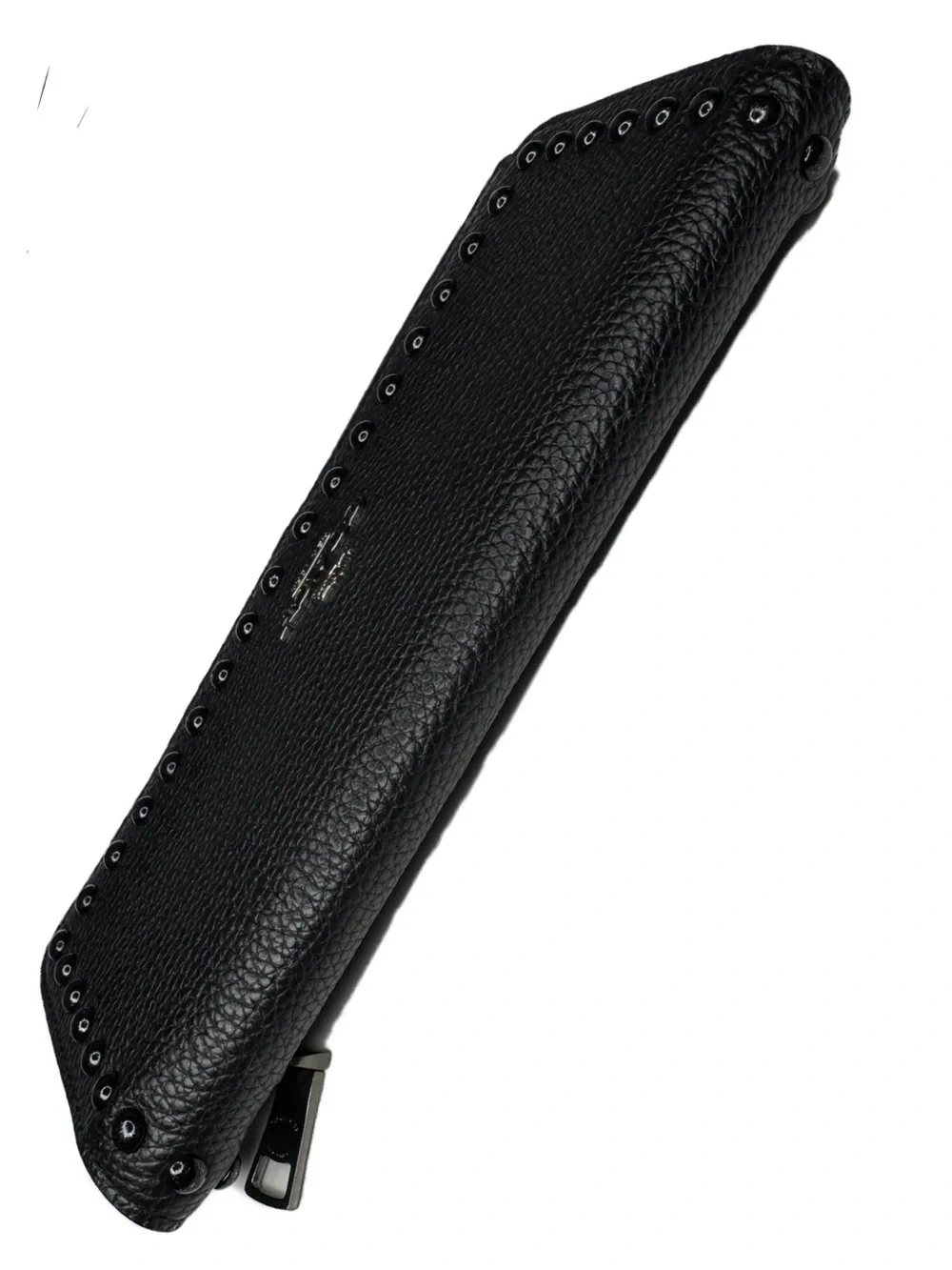 Coach Black Enamel Studded Full-Sized Leather Wallet